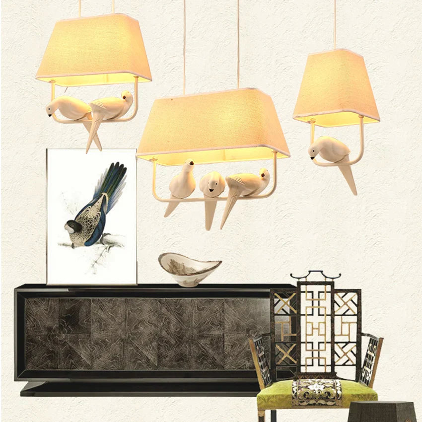 Decorbites™ Vogelkäfig-Lüster: Harz-Retro-Leuchte Pendellampe für Esszimmer, Schlafzimmer, Kücheninsel