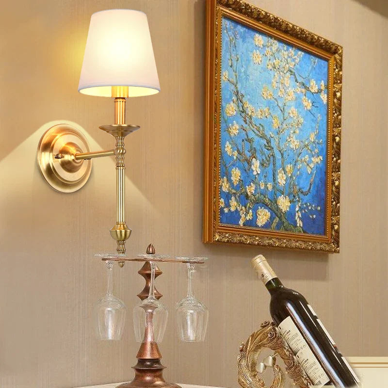 DecorBites™ Copper Vintage LED Wall Sconce for Home Living Room Lighting