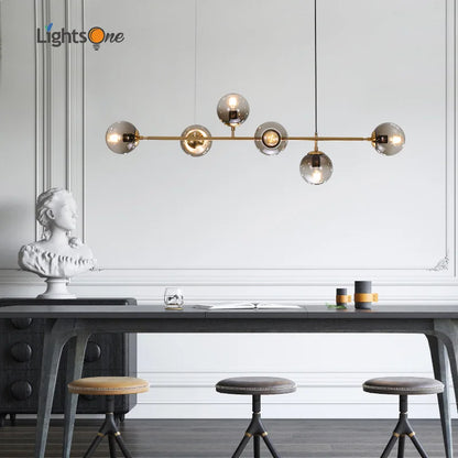 Decorbites™ Glas-Kugeln Metallstab Anhängerleuchten