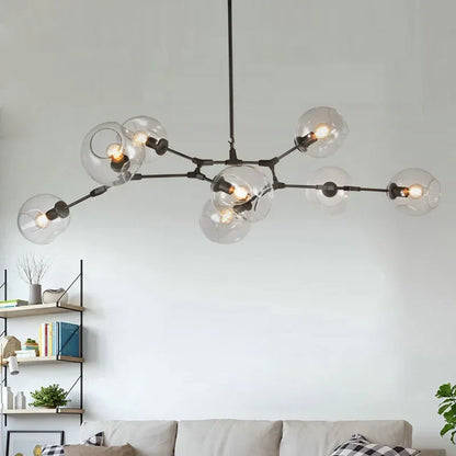 Decorbites™ Industrielle Globus-Glas-Leuchter, modernes minimalistisches Design, E27-Lampen