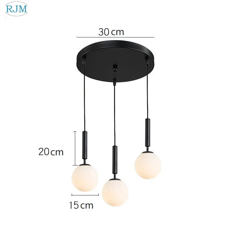 Decorbites™ Glasball-LED-Hängeleuchte: Nordisch Modern, Ein-Kopf, Kreatives Design