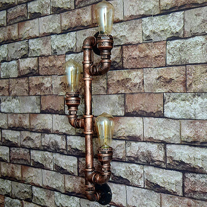 Decorbites™ Industrielle Eisenrohr-Wandleuchte: Loft-Dekoration, Steampunk-Lampe für das Wohnzimmer