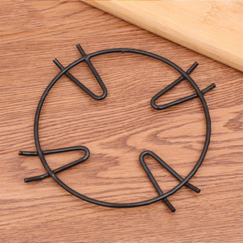 Decorbites™ Gaskochtopf-Halter: Runde rutschfeste Halterung für Küchenherd