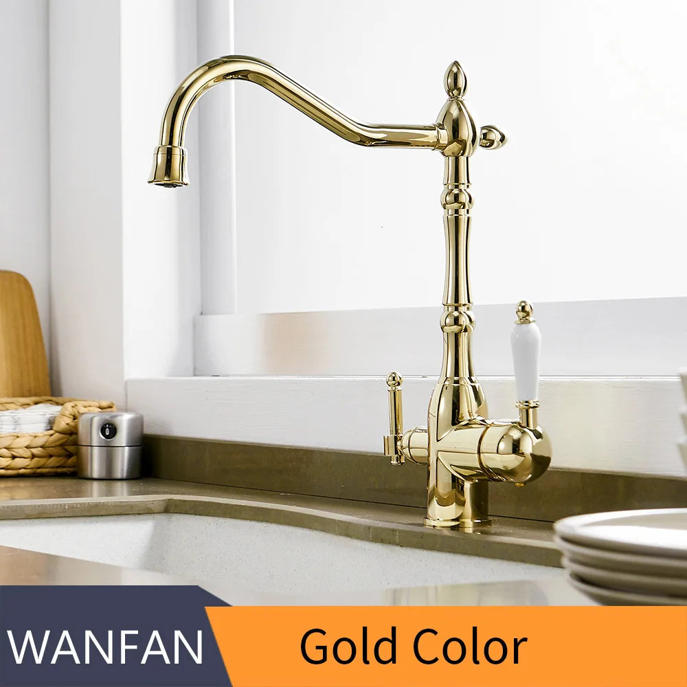 Decorbites™ Küchenarmatur mit Wasserreinigungsmischerhahn 360° Drehung für Küche WF-0193K