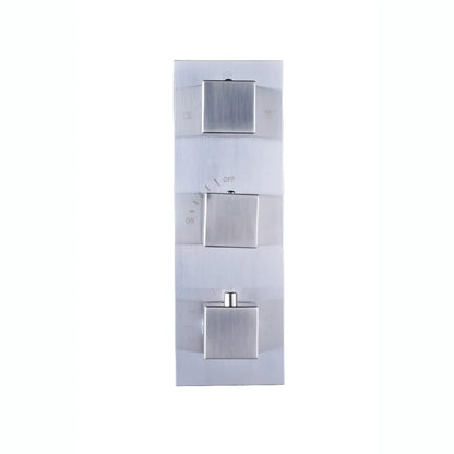 Decorbites™ gebürstetes Nickel-Thermostatmischer für Dreihand-Duschsteuerung