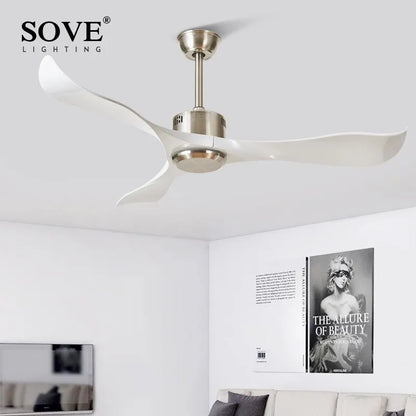 DecorBites™ 52" DC Remote Control Plastic Blade Ceiling Fan (No Lights)