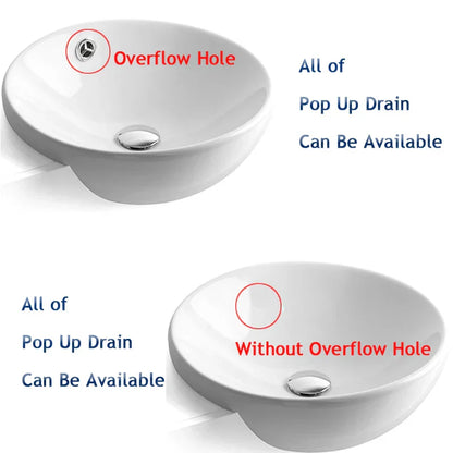 DecorBites™ Bathroom Basin Waste Pop Up Drain for Vanity Sink, Five Color Options