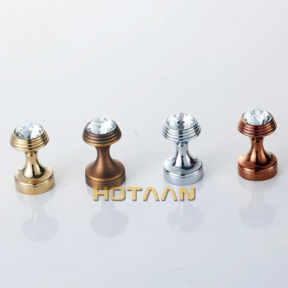 DecorBites™ Crystal Chrome Wall Hook for Bathroom Robes & Clothes - Copper Material