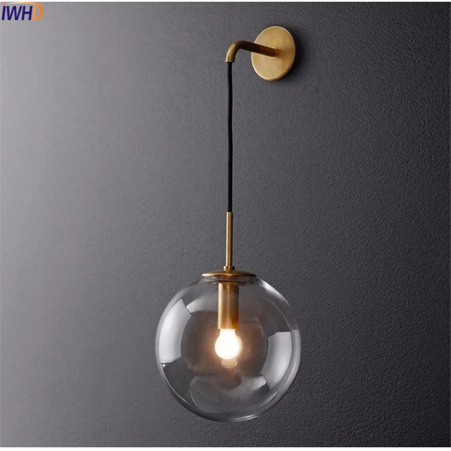 DecorBites™ Glass Ball LED Wall Lamp - Nordic Modern Bathroom Sconce