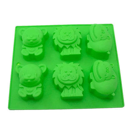 Decorbites™ Löwen-Hippo-Kuchenform: 3D-Silikon-Fondant-Schokoladenform für kreative Geburtstagstorten