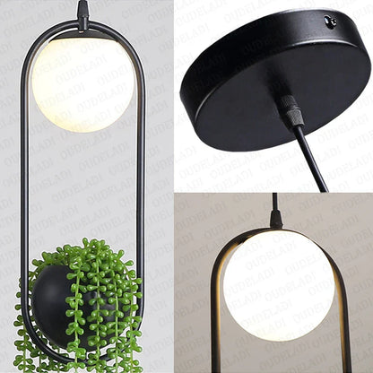 DecorBites™ Black Flower Pot Pendant Lights for Home Decor, Dining, Bar & Restaurant Lighting