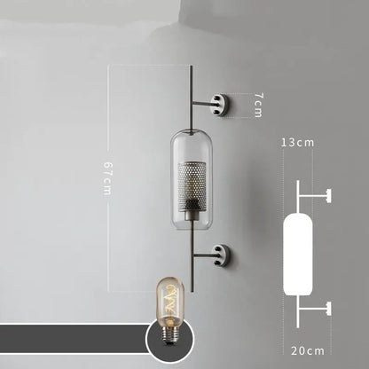Decorbites™ Glas-Industriel-Wandleuchten für Wohnzimmer, Schlafzimmer und Esszimmer