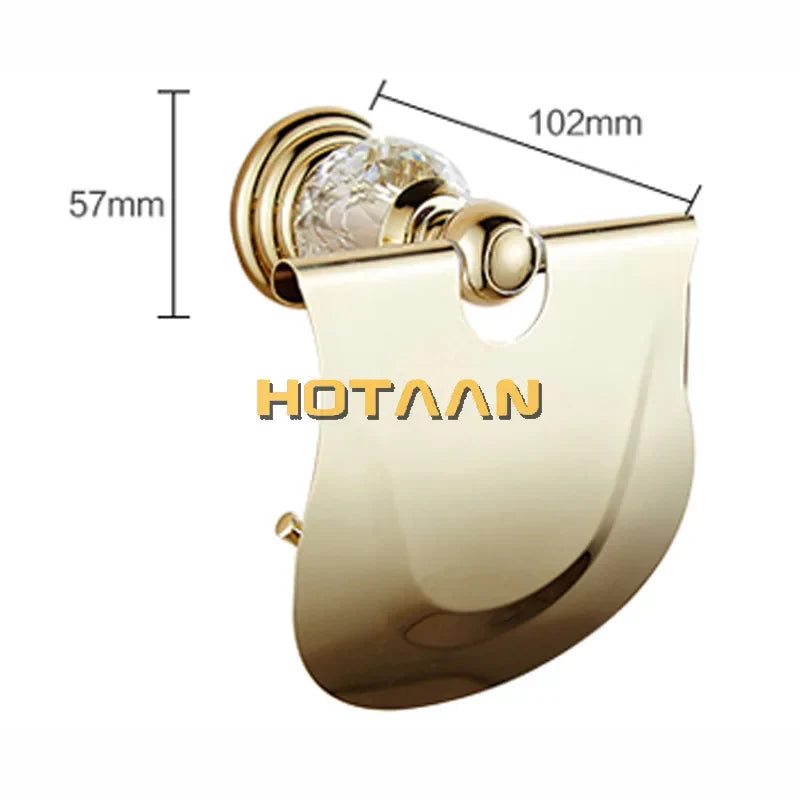 Decorbites™ Golden Crystal Toilettenpapierhalter Wandmontage Archaisierend Wasserdicht Rollenhalter