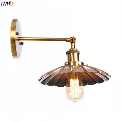 Decorbites™ Eisen Golden Antik LED Wandlampe Retro Industrie Vintage Wandlampe