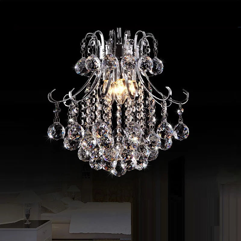 Decorbites™ Kristall-Leuchter: Moderner Silber-/Gold-Luster Kristall-Hängeleuchte für das Wohnzimmer