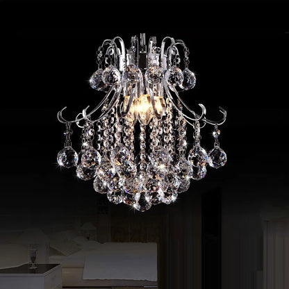 Decorbites™ Kristall-Leuchter: Moderner Silber-/Gold-Luster Kristall-Hängeleuchte für das Wohnzimmer