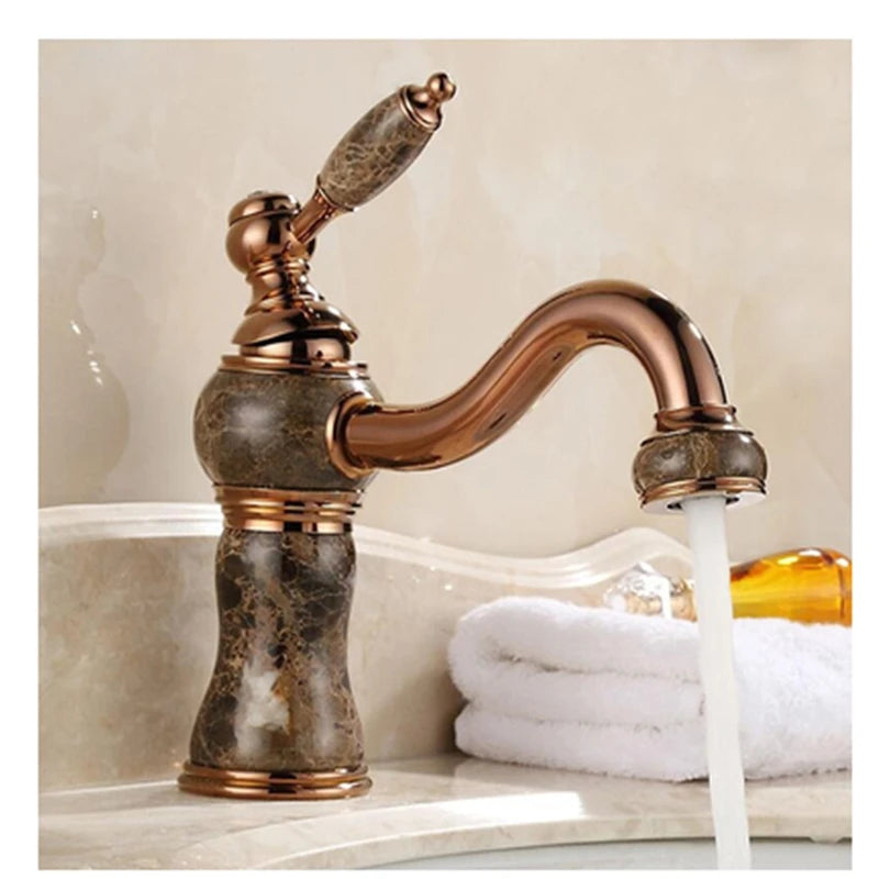 Brass Waterfall Bathroom Faucet 360 Rotate