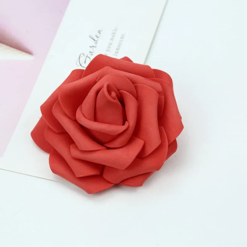 Decorbites™ Schaumrosen Blumenwand Heim Hochzeitsdekoration Brautbrosche Handgefertigte Künstliche Blumen