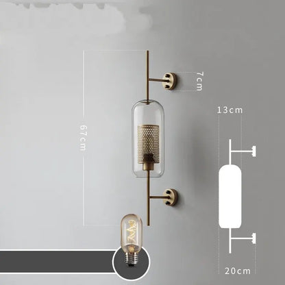 Decorbites™ Glas-Industriel-Wandleuchten für Wohnzimmer, Schlafzimmer und Esszimmer