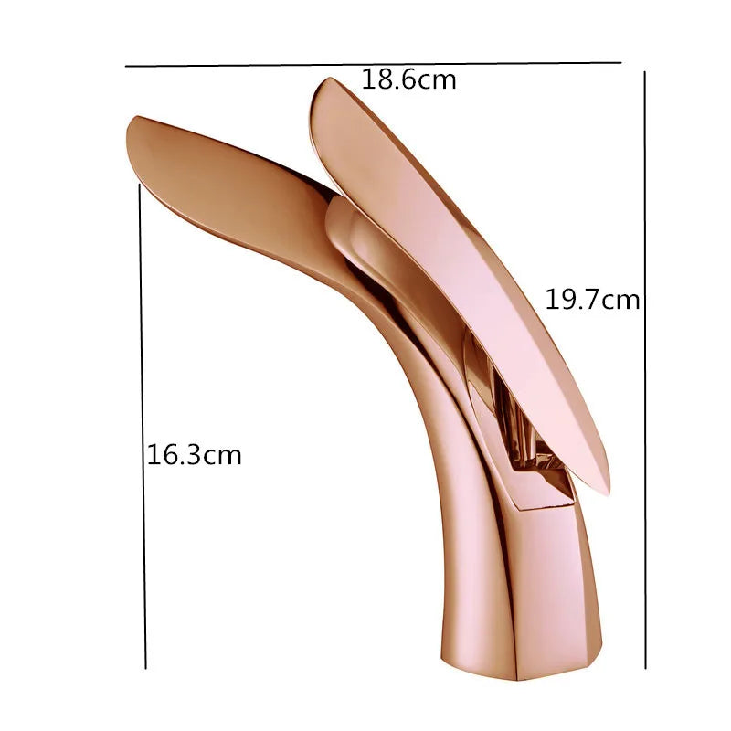 Rose Gold Brass Faucet
