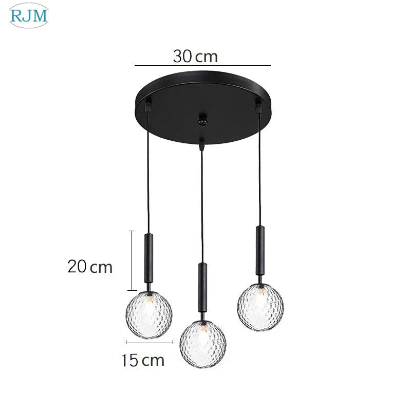 Decorbites™ Glasball-LED-Hängeleuchte: Nordisch Modern, Ein-Kopf, Kreatives Design