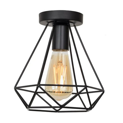 Decorbites™ Eisen Schwarz Käfig Deckenleuchte Retro Armaturen Wohnraumbeleuchtung
