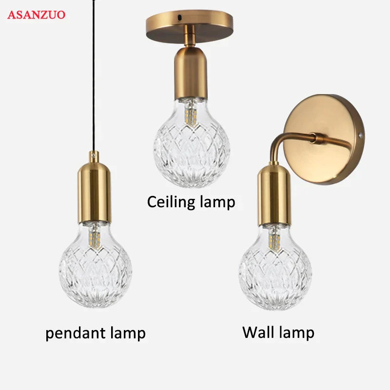 Decorbites™ Messing-Anhängerleuchte für Esszimmer Schlafzimmer Wohnzimmer Wandlampe