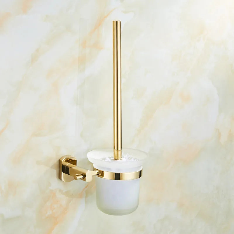 Gold Brass Bath Set