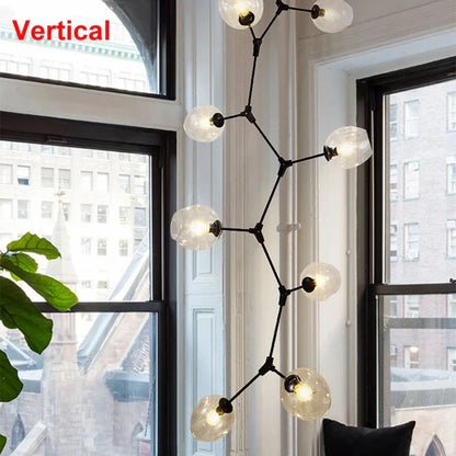 Decorbites™ Industrielle Globus-Glas-Leuchter, modernes minimalistisches Design, E27-Lampen