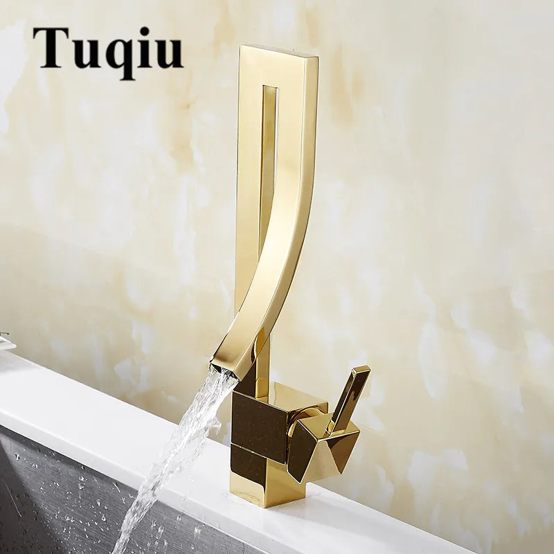 Gold Brass Mixer Tap
