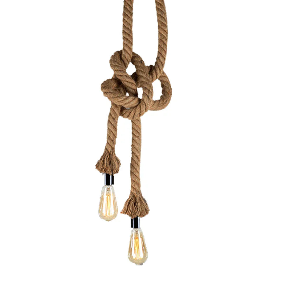 Decorbites™ Hanfseil-Hängeleuchte E27 Industrieller Loft-Restaurant-Kaffee-Persönlichkeitslampe