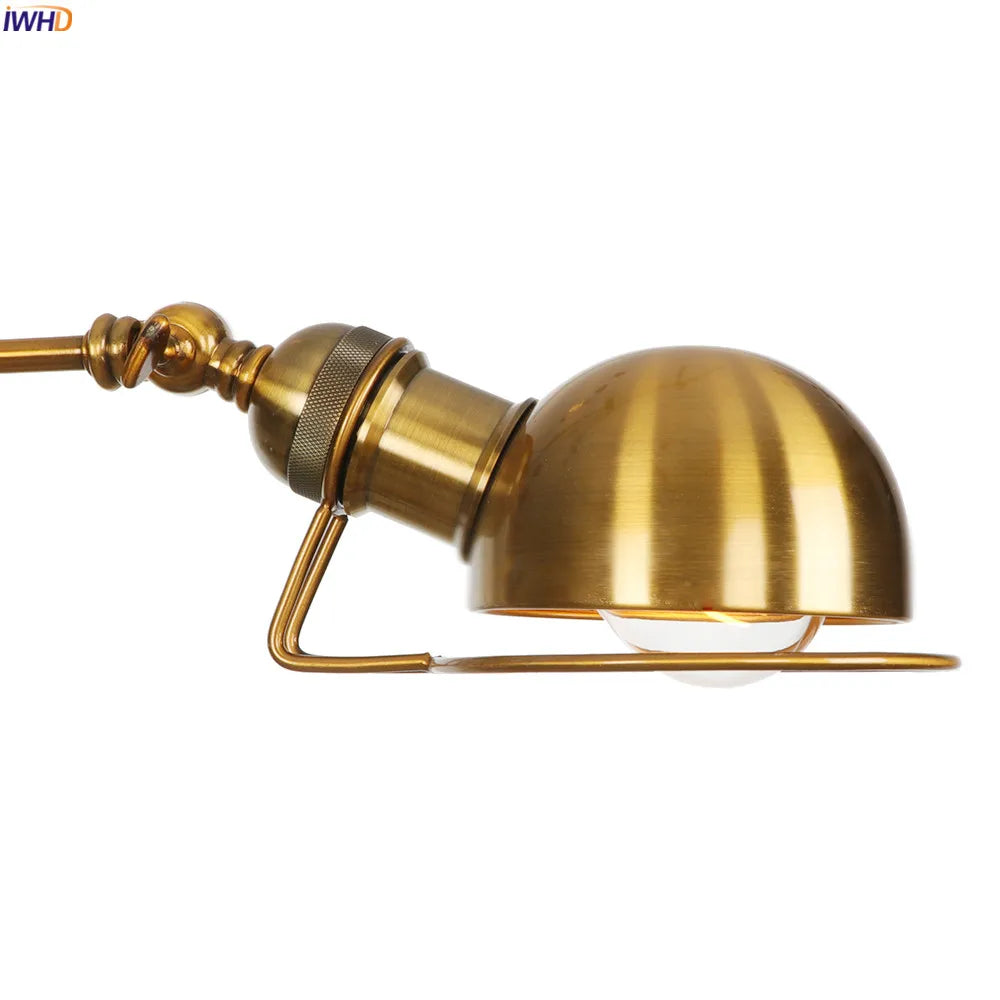 Decorbites™ Industrielle Schwenkbare Wandarm-Wandleuchte Schlafzimmer Badezimmer Loft Vintage
