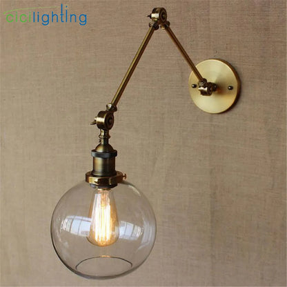 Decorbites™ Globe Glass Schwingarm-Wandleuchte - Elegante Heimbeleuchtung Wandarmatur