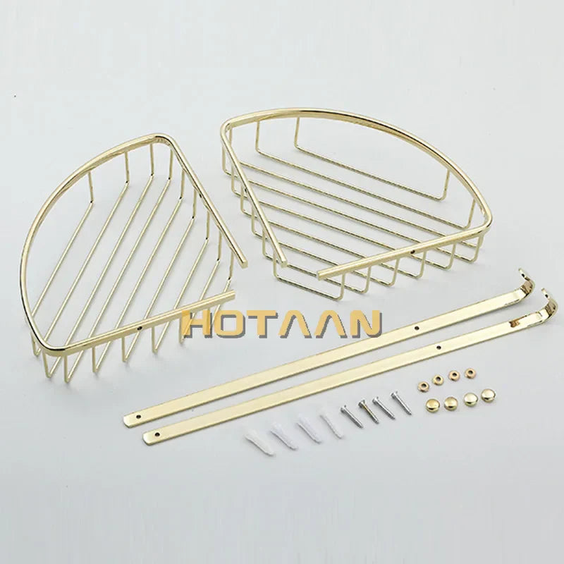 Gold Brass Shower Shelf