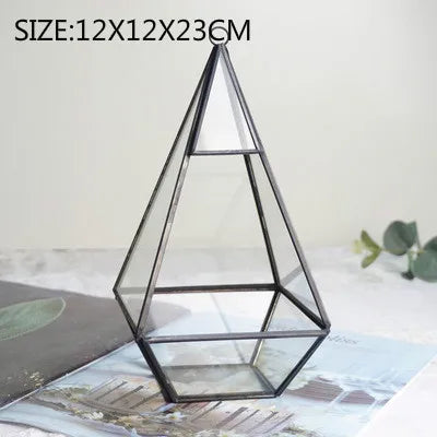 Decorbites™ Geometrische Glasvase für Sukkulenten und Blumen