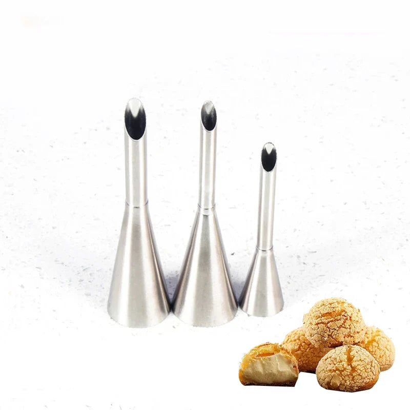 Decorbites™ Dessert-Puff-Creme-Düse-Set - Edelstahl-Kuchen-Gebäck-Dekorationswerkzeuge