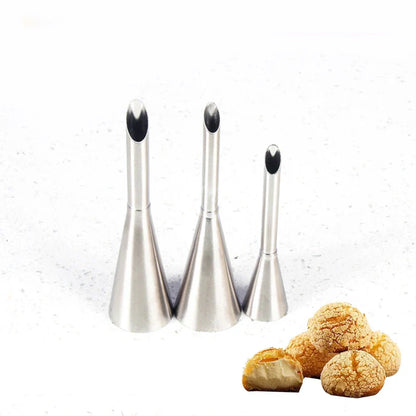 Decorbites™ Dessert-Puff-Creme-Düse-Set - Edelstahl-Kuchen-Gebäck-Dekorationswerkzeuge