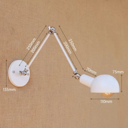 Decorbites™ Goldene Vintage LED Schwingarm-Wandleuchte im Industriedesign
