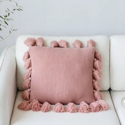 Decorbites™ Strick-Kissenbezug in Einheitsfarben - Weiches 45*45cm Kissenbezug für Sofa, Bett, Kinderzimmer