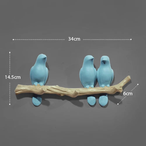 DecorBites™ Bird Resin Hanger: Living Room Coat Towel Hat Holder and Kitchen Hook
