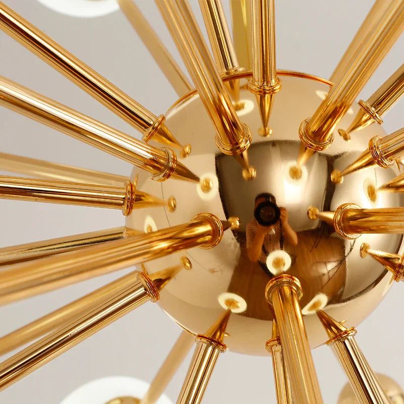 Decorbites™ Acryl-Molekül-Kronleuchter Golden Küche Restaurant Beleuchtung Sputnik Globus Lampe