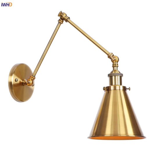 Decorbites™ Gold LED Schwanenhals-Wandleuchte Industrielles Dekor Vintage Neben Treppe Loft