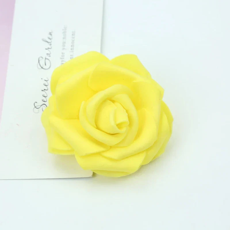 Decorbites™ Schaumrosen Blumenwand Heim Hochzeitsdekoration Brautbrosche Handgefertigte Künstliche Blumen