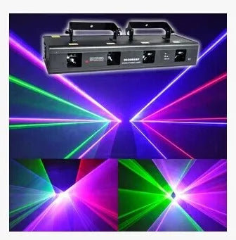 DecorBites™ 4 Lens RGBY Laser Show Christmas Projector