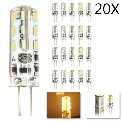 Decorbites™ G4 LED-Spotlampen-Birnen 2W Kristalllampe 12V 3014 SMD - Packung mit 20