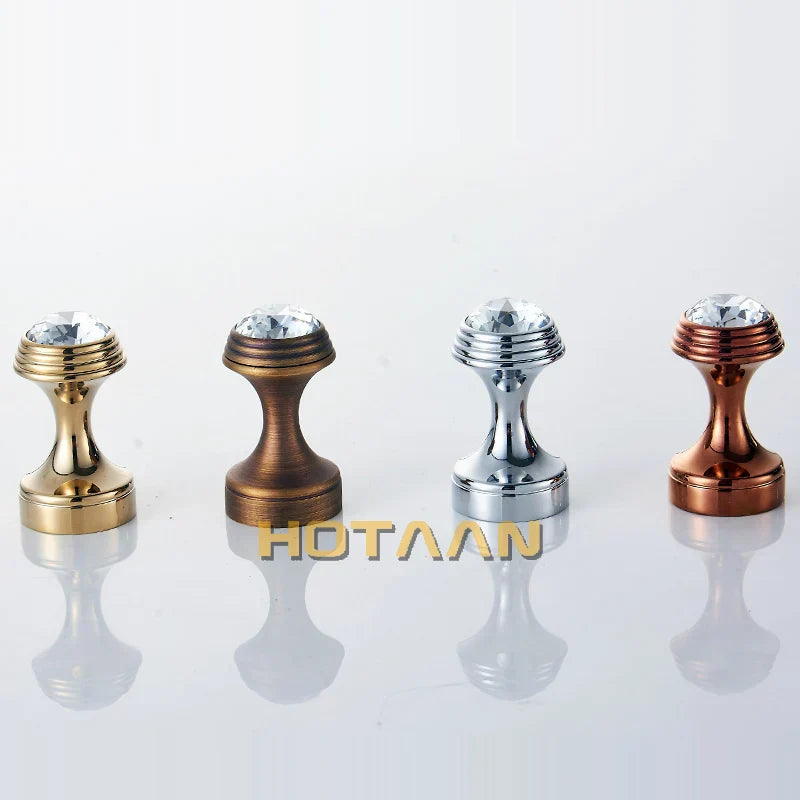 DecorBites™ Crystal Chrome Wall Hook for Bathroom Robes & Clothes - Copper Material