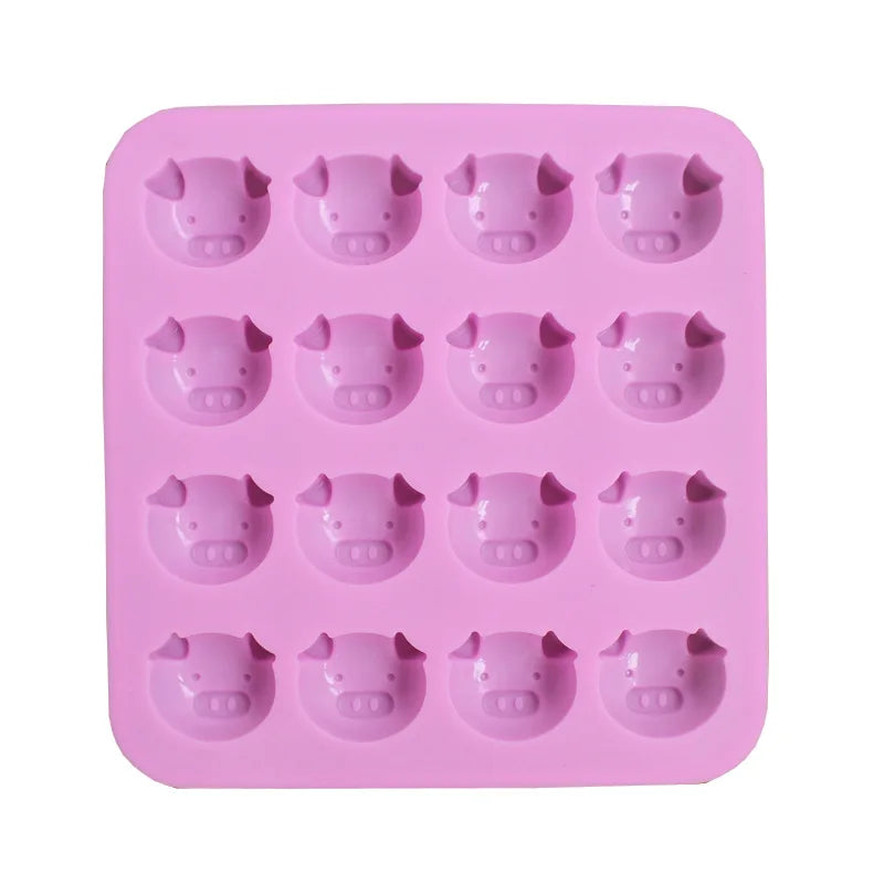 Decorbites™ Niedliches Schweinekopf-Silikon-Kuchenform für Schokolade, Seife - DIY Schweinchen-Form