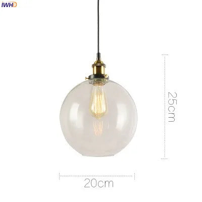 Decorbites™ Glas-Hängeleuchten für Ess- und Wohnzimmer, Vintage-Industrial-Hängeleuchte