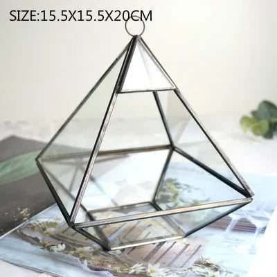 Decorbites™ Geometrische Glasvase für Sukkulenten und Blumen