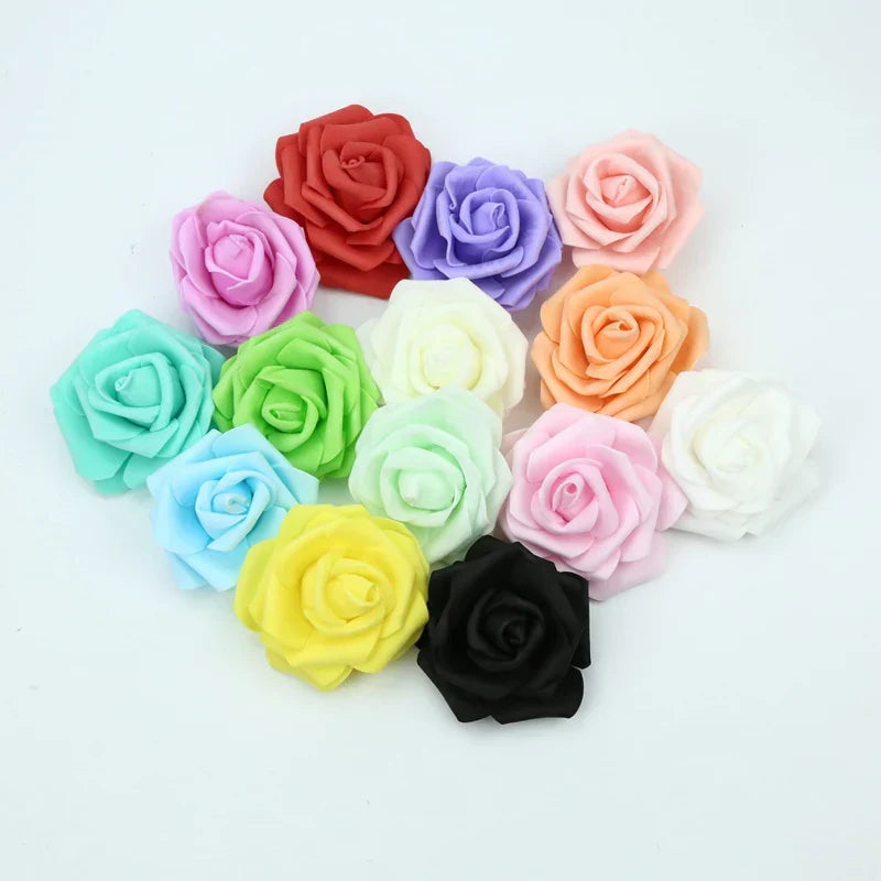 Decorbites™ Schaumrosen Blumenwand Heim Hochzeitsdekoration Brautbrosche Handgefertigte Künstliche Blumen